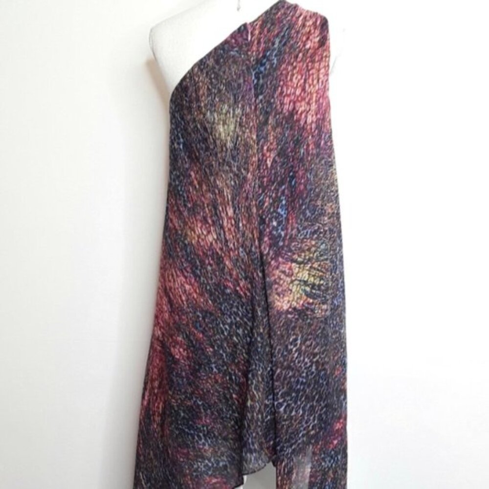 Cache Celestial Multi Color One Shoulder Dress Eu… - image 3